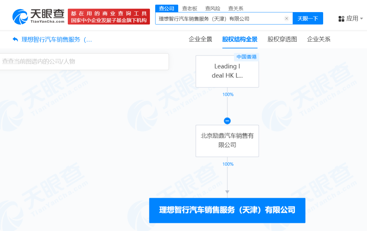 理想汽車加速布局天津市場(chǎng)，新設(shè)銷售服務(wù)公司拓展二手車業(yè)務(wù)